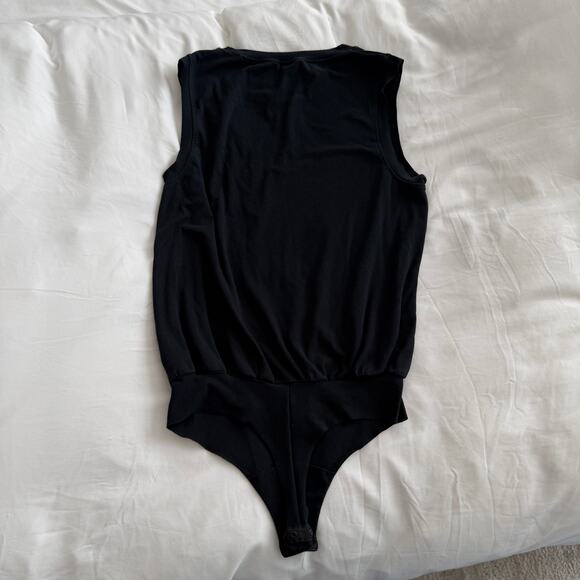 Commando Essential Cotton Tank Bodysuit Black Women’s Size L - Picture 4 of 5